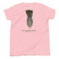 Pink shirt with Rio Grande Turkey feather design.