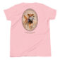 Pink shirt with Golden Retriever image