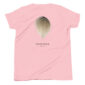 Pink shirt featuring a wood duck feather design.