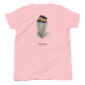 Pink shirt with Chukar feather design.