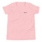 Pink t-shirt with small logo on chest