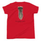 Red shirt with Rio Grande Turkey feather design.