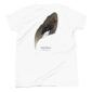 White shirt with gadwall illustration and text