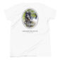 Labrador Retriever with duck on white t-shirt.