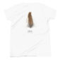 T-shirt with quail feather illustration.